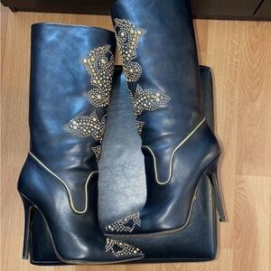 Versace thigh high boots size 7.5